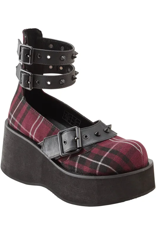 Bloody Mary Shoes [BLOOD TARTAN] sold by Killstar