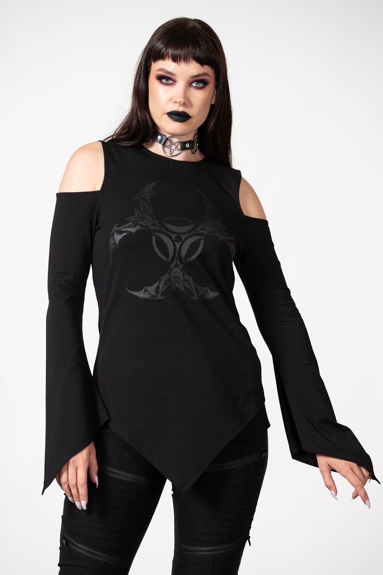 Voxy Cold Shoulder Top Resurrect sold by Killstar product image thumbnail 3
