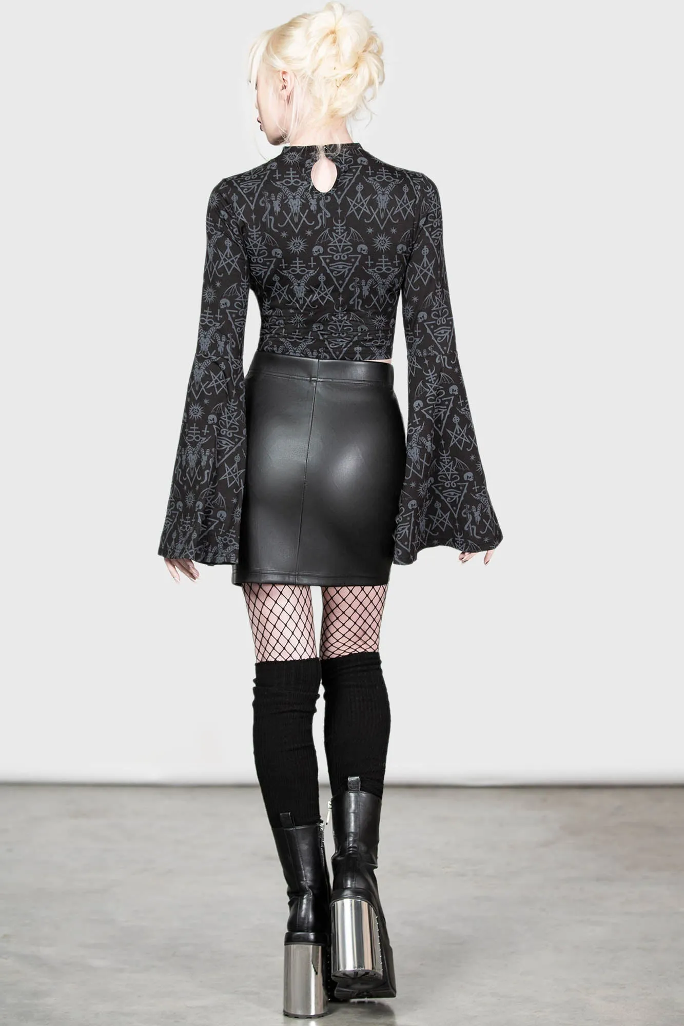 Scarlet Flame Mini Skirt sold by Killstar product image thumbnail 4