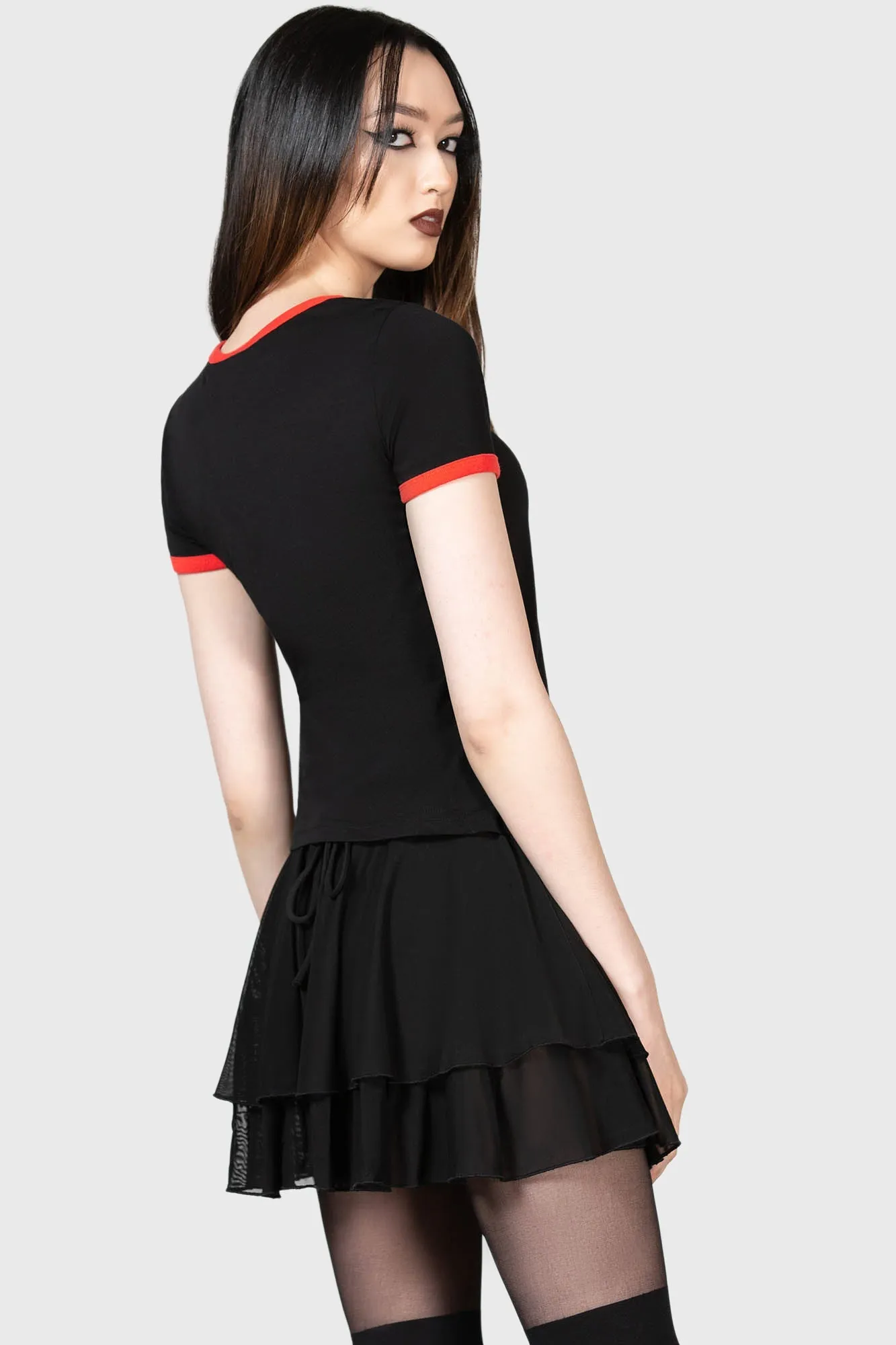 Spoiler Ringer Top sold by Killstar product image thumbnail 5