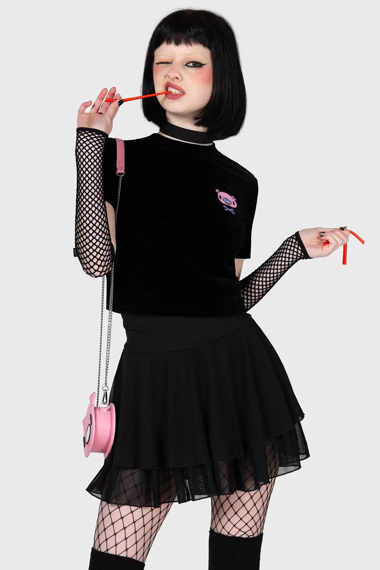 Gloomy Bones Crop Top sold by Killstar product image thumbnail 2