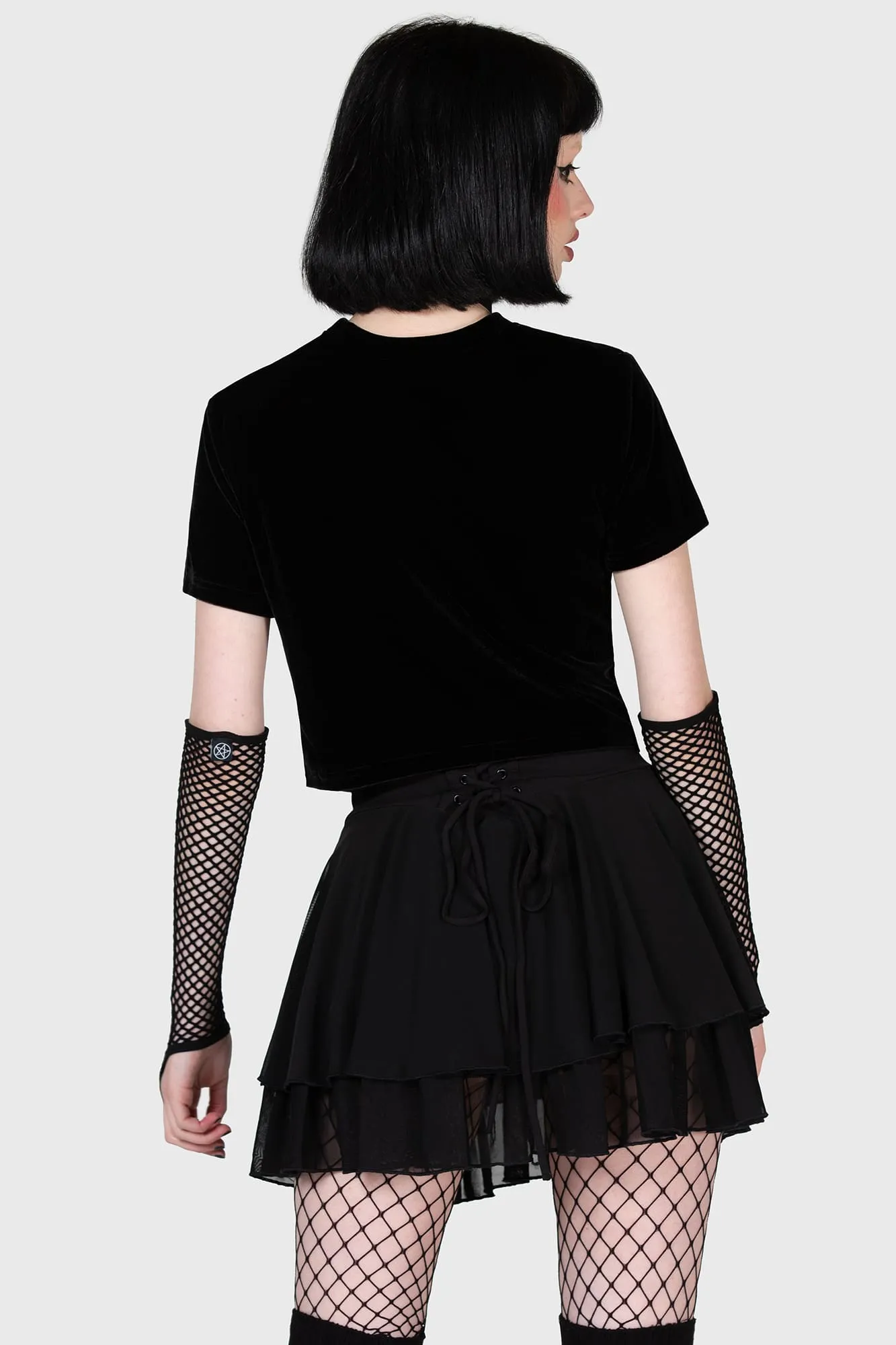 Gloomy Bones Crop Top sold by Killstar product image thumbnail 4