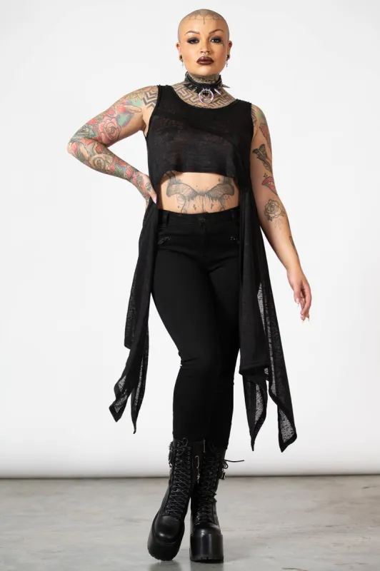 Shirley Crop Vest made by Killstar