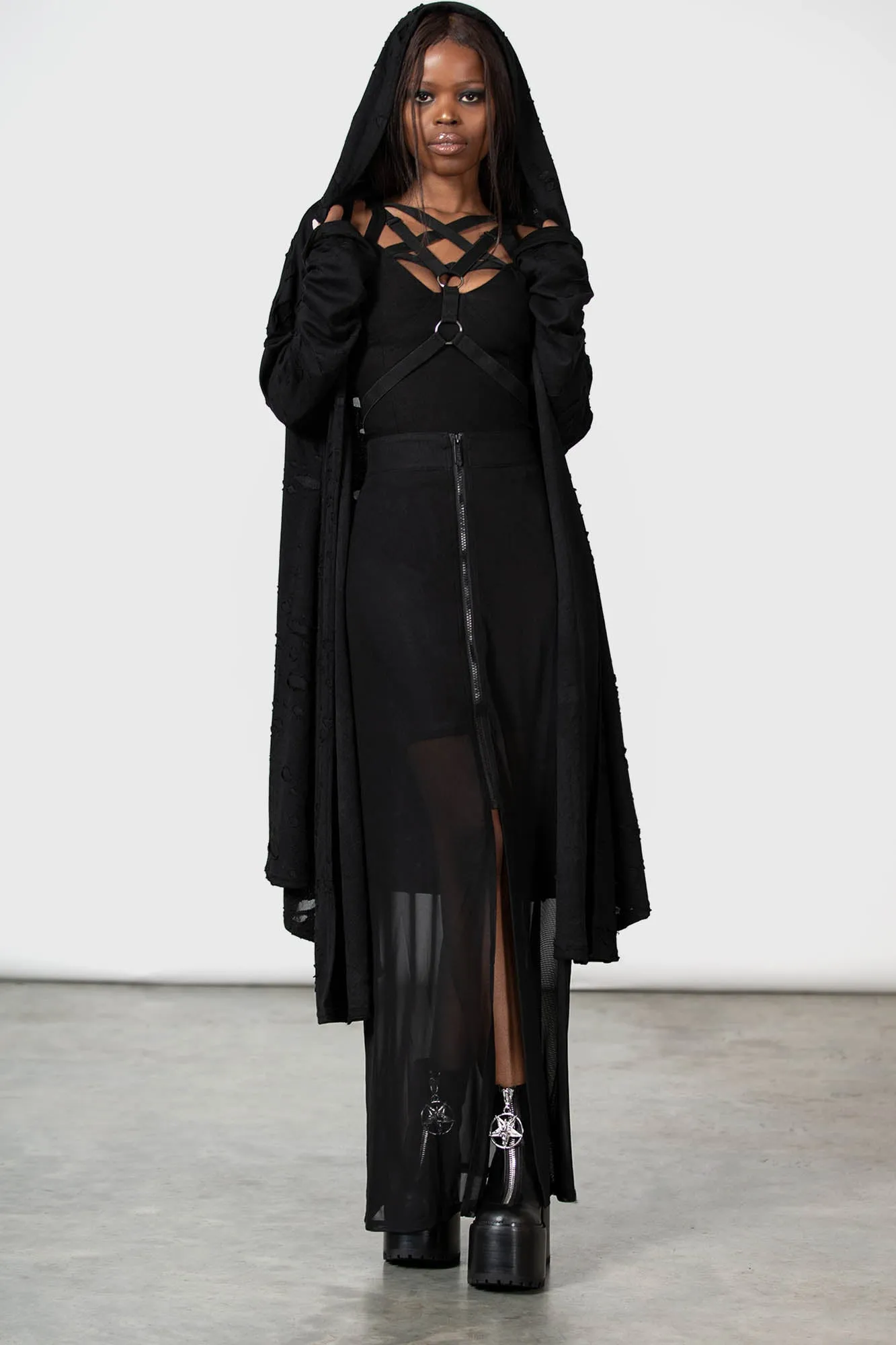 Gibbous Moon Maxi Skirt sold by Killstar product image thumbnail 3