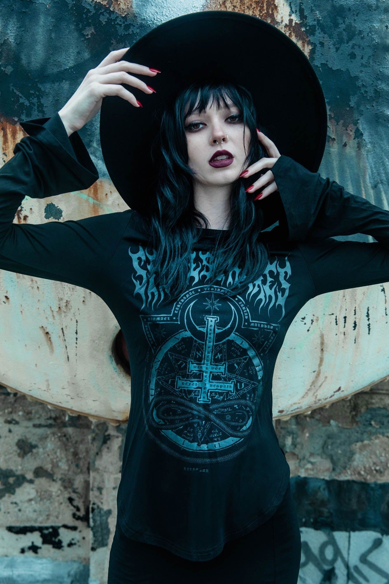 Leya Long Sleeve Top Resurrect sold by Killstar