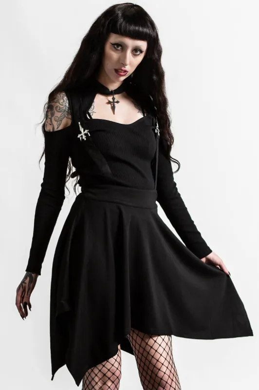 Aggie Suspender Skirt Resurrect sold by Killstar