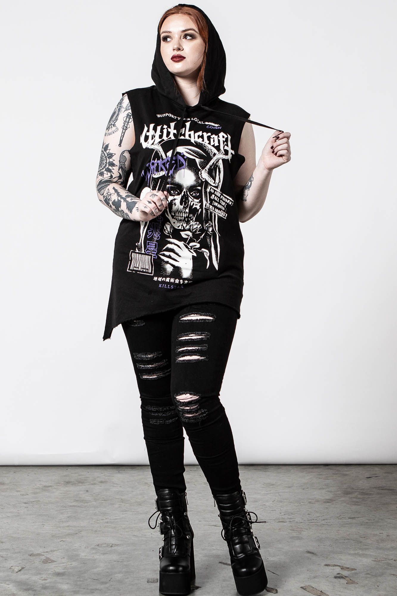 Local Coven Cut-Up Vest Resurrect sold by Killstar