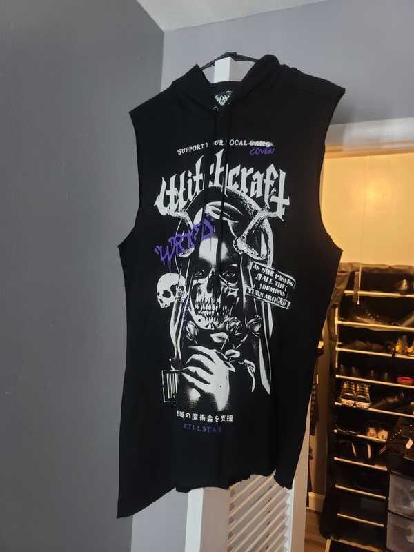 Local Coven Cut-Up Vest Resurrect sold by Killstar product image thumbnail 4