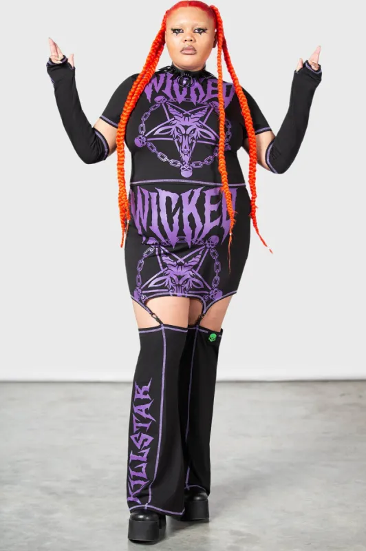 Martyr Suspender Skirt [PLUS] sold by Killstar