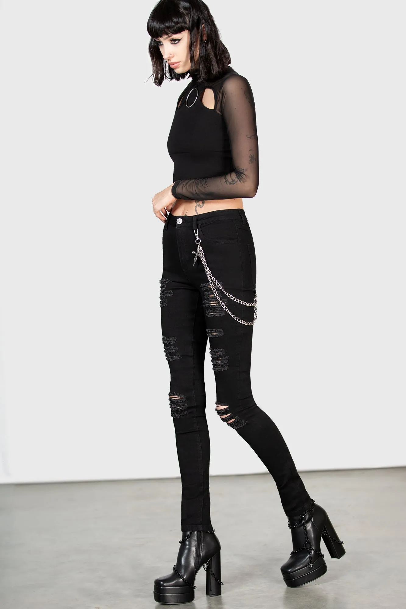 R.I.P. Slash Jeans - Resurrect sold by Killstar product image thumbnail 5