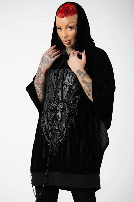 Bleak Hooded Cape made by Killstar
