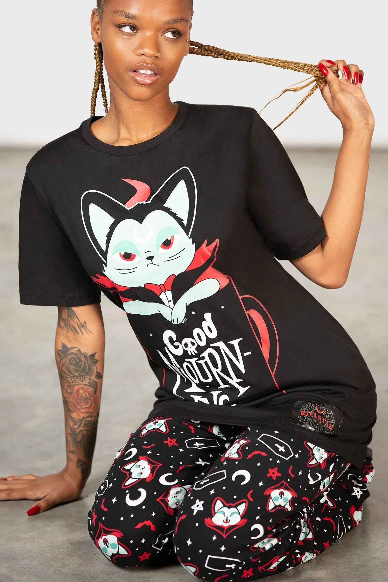 Catnap T-Shirt sold by Killstar product image thumbnail 2