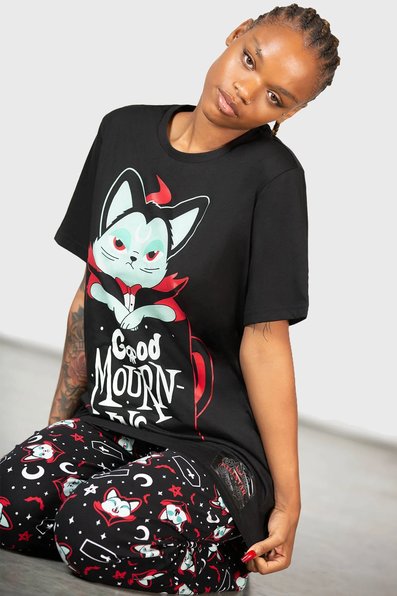 Catnap T-Shirt sold by Killstar product image thumbnail 3