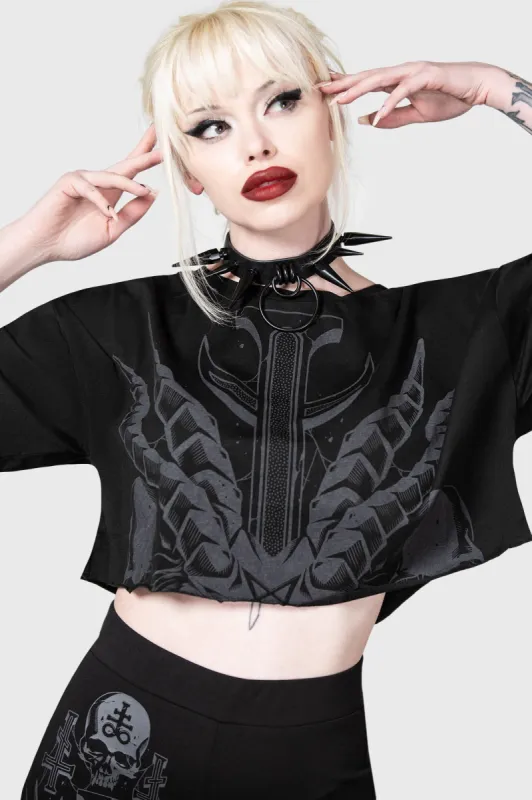 Night Roller Crop Top sold by Killstar