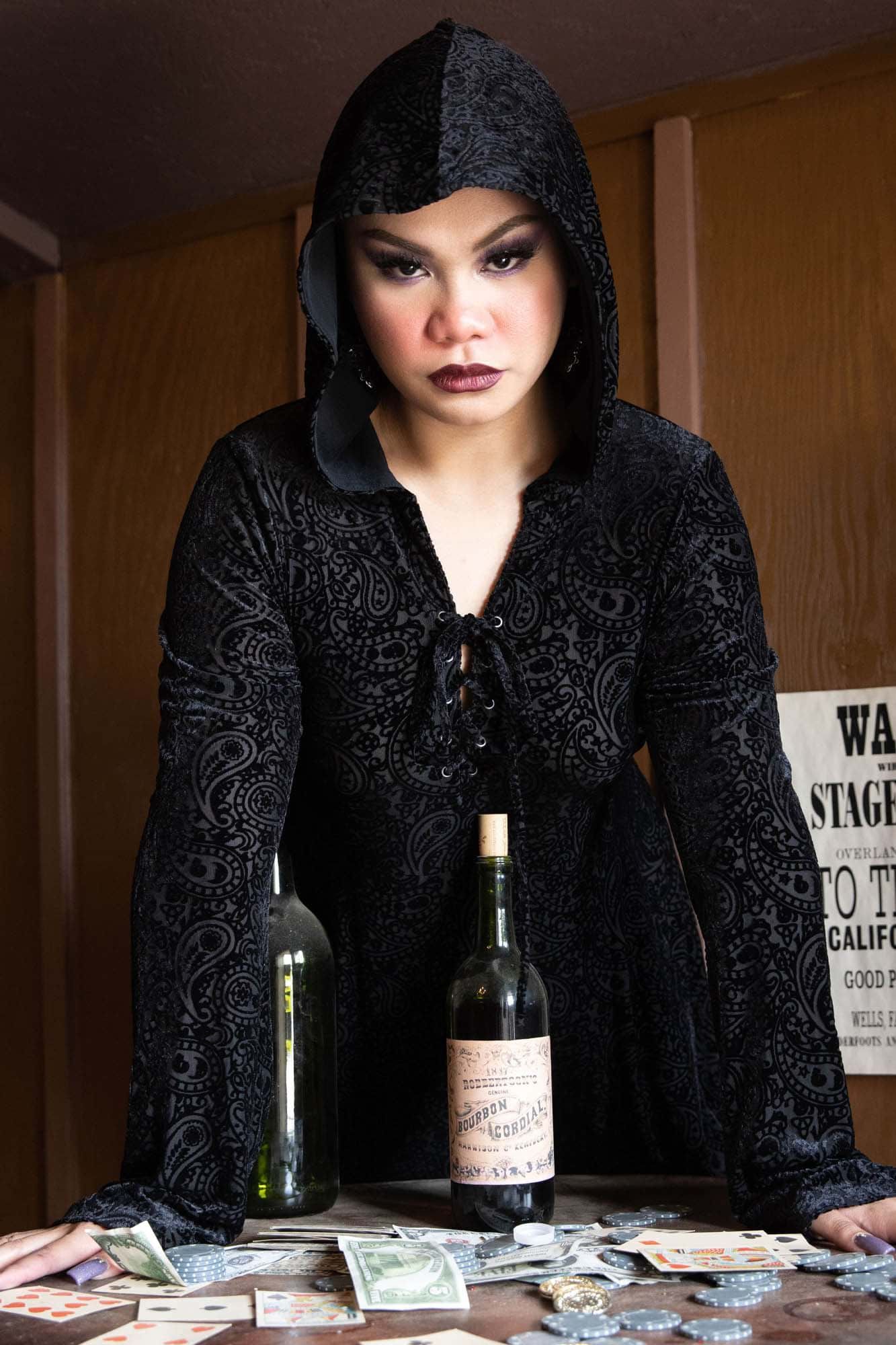 Fade Away Farah Velvet Dress Resurrect sold by Killstar