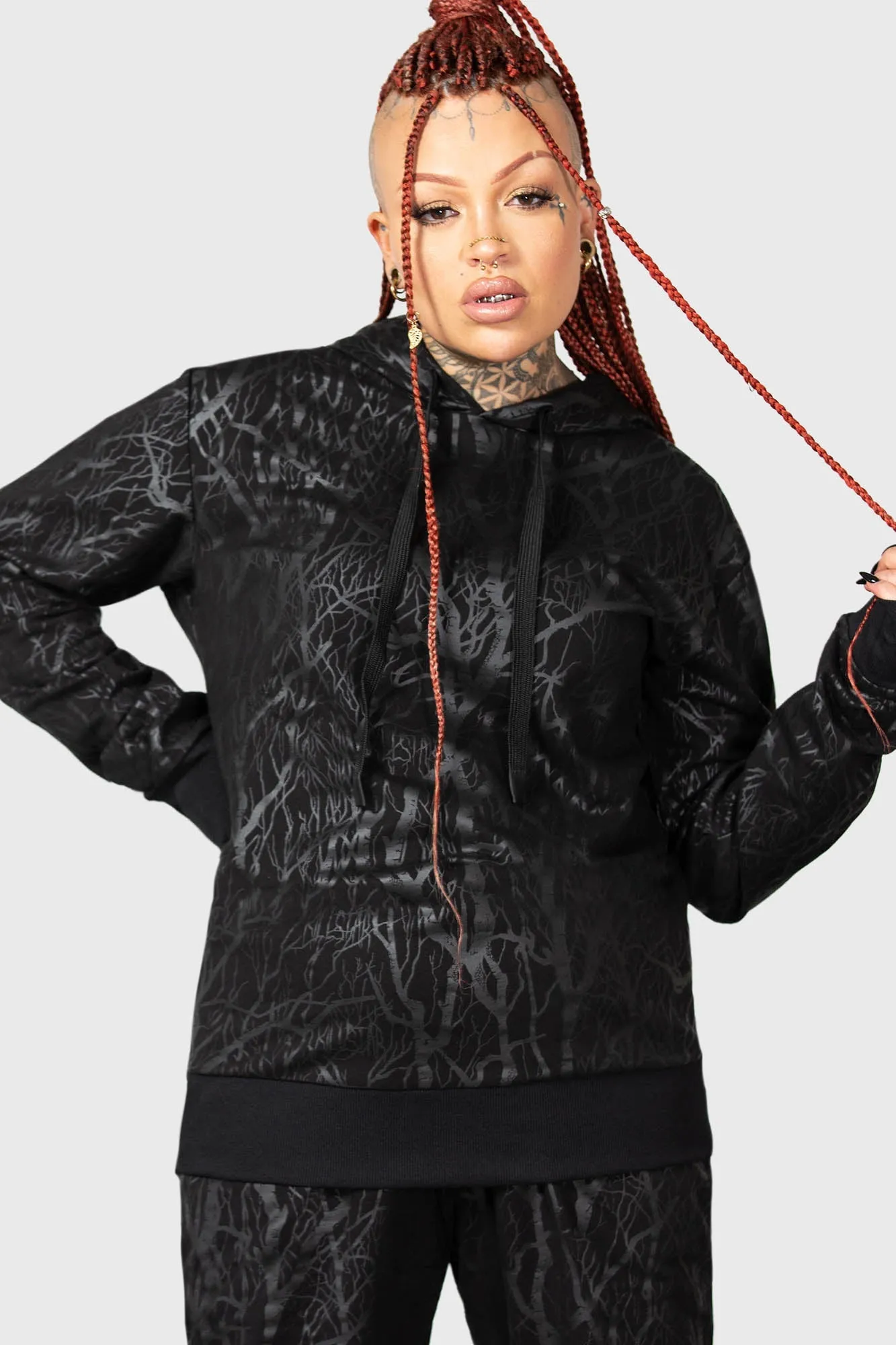 Wicked Woods Watcher Hoodie sold by Killstar product image thumbnail 3