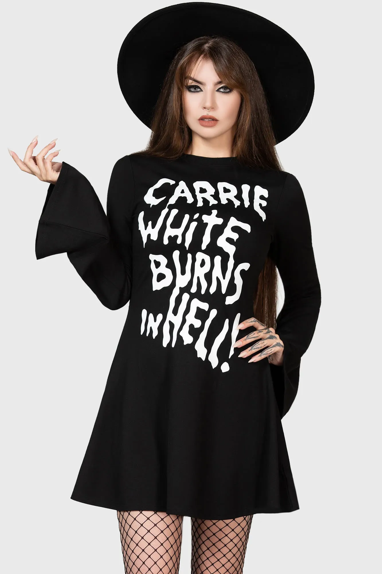 Carrie Skater Dress sold by Killstar product image thumbnail 4