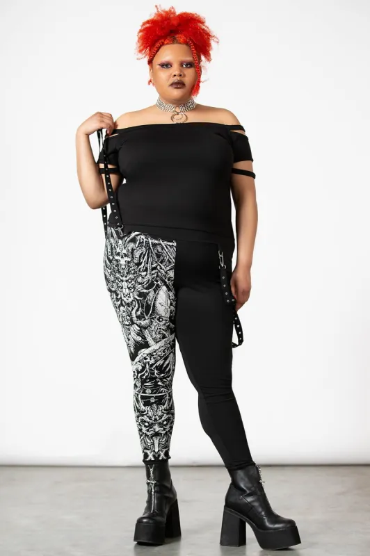Amnesia Leggings [PLUS] sold by Killstar