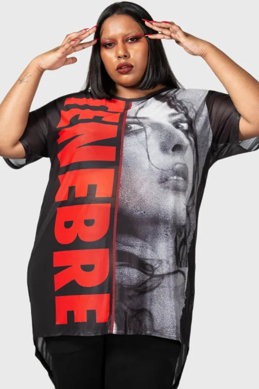 Tenebre Mesh Top [PLUS] sold by Killstar