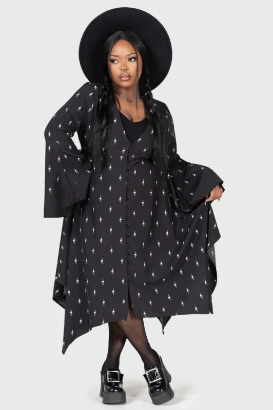 Bury Hatchets Midi Dress [PLUS] sold by Killstar