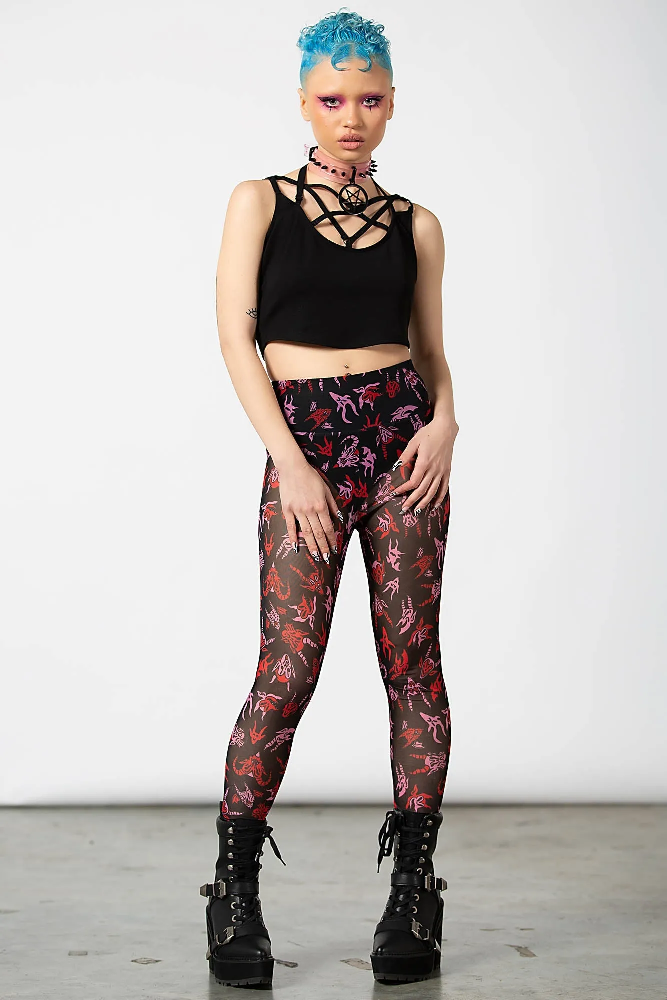 Devilish Leggings sold by Killstar product image thumbnail 4