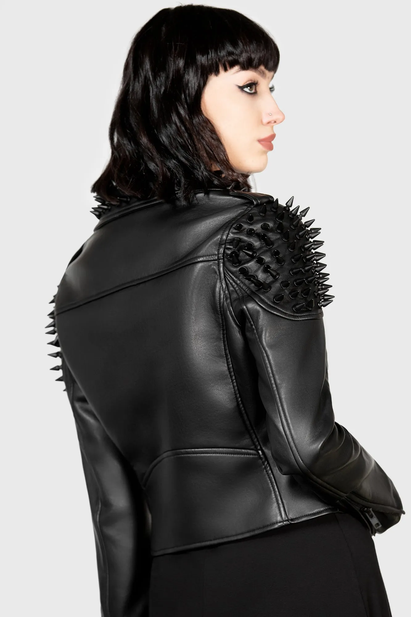 Black Magic Biker Jacket sold by Killstar product image thumbnail 5