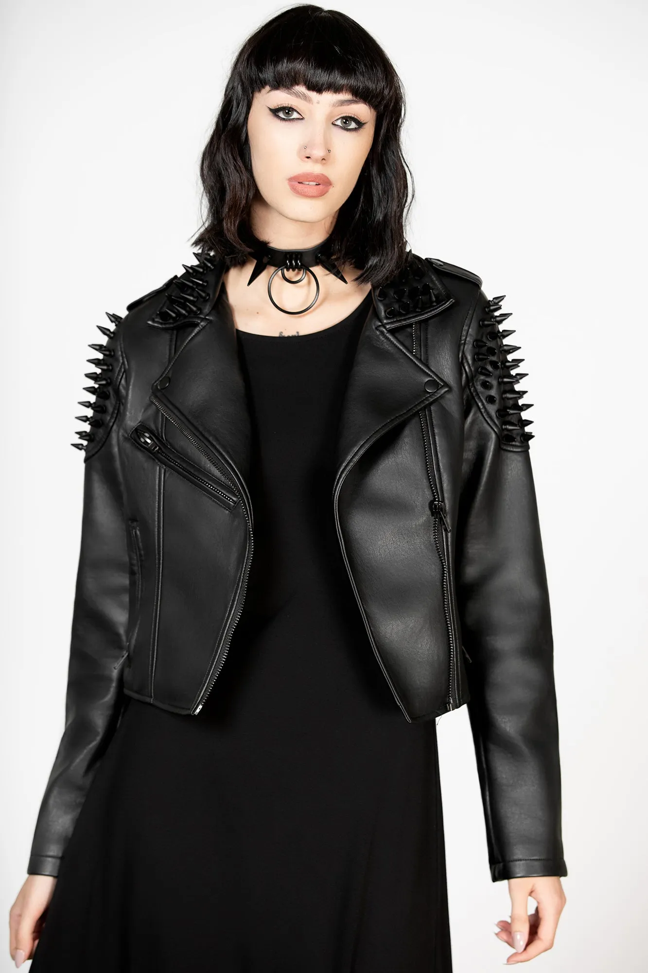 Black Magic Biker Jacket sold by Killstar product image thumbnail 3