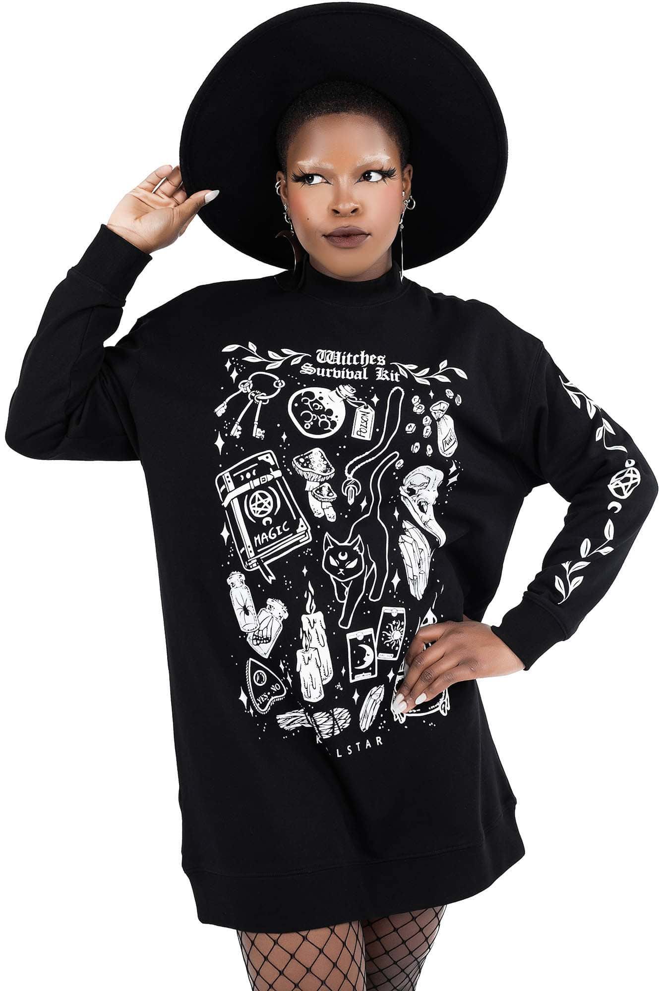 Survival Kit Sweater Dress Resurrect sold by Killstar