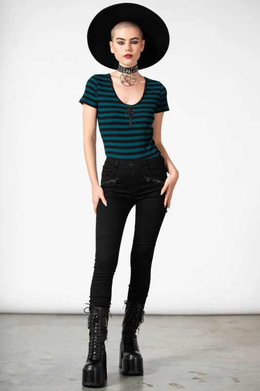 Skylla Bodysuit [GREEN] sold by Killstar