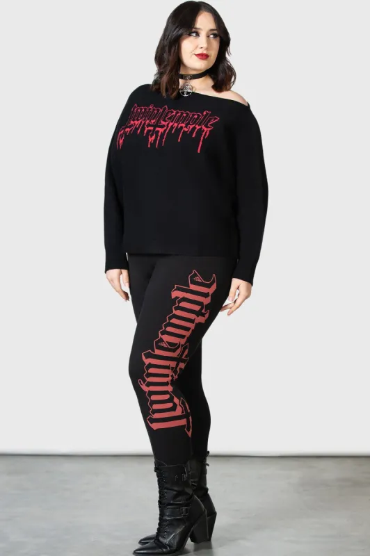 Wickedest Leggings [PLUS] sold by Killstar