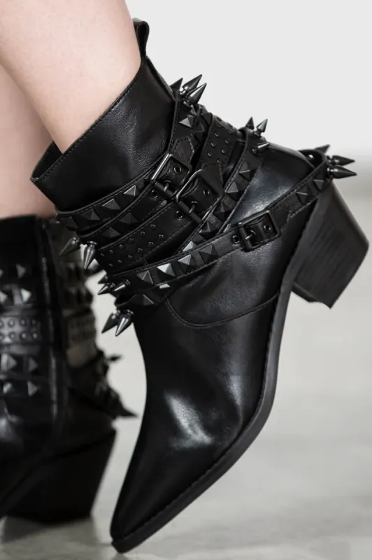 Callista Boots [BLACK STUD] - Resurrect made by Killstar