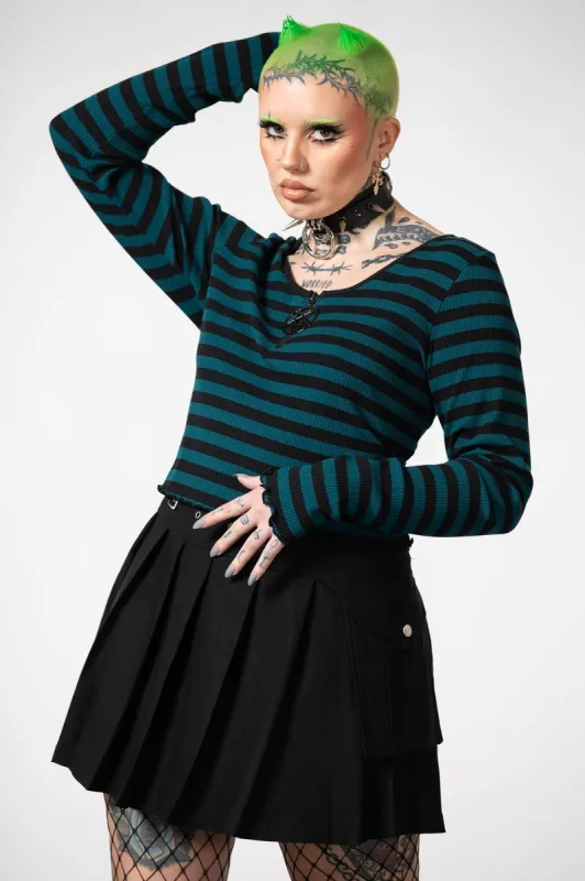 Chimera Long Sleeve Top [GREEN] - Resurrect sold by Killstar