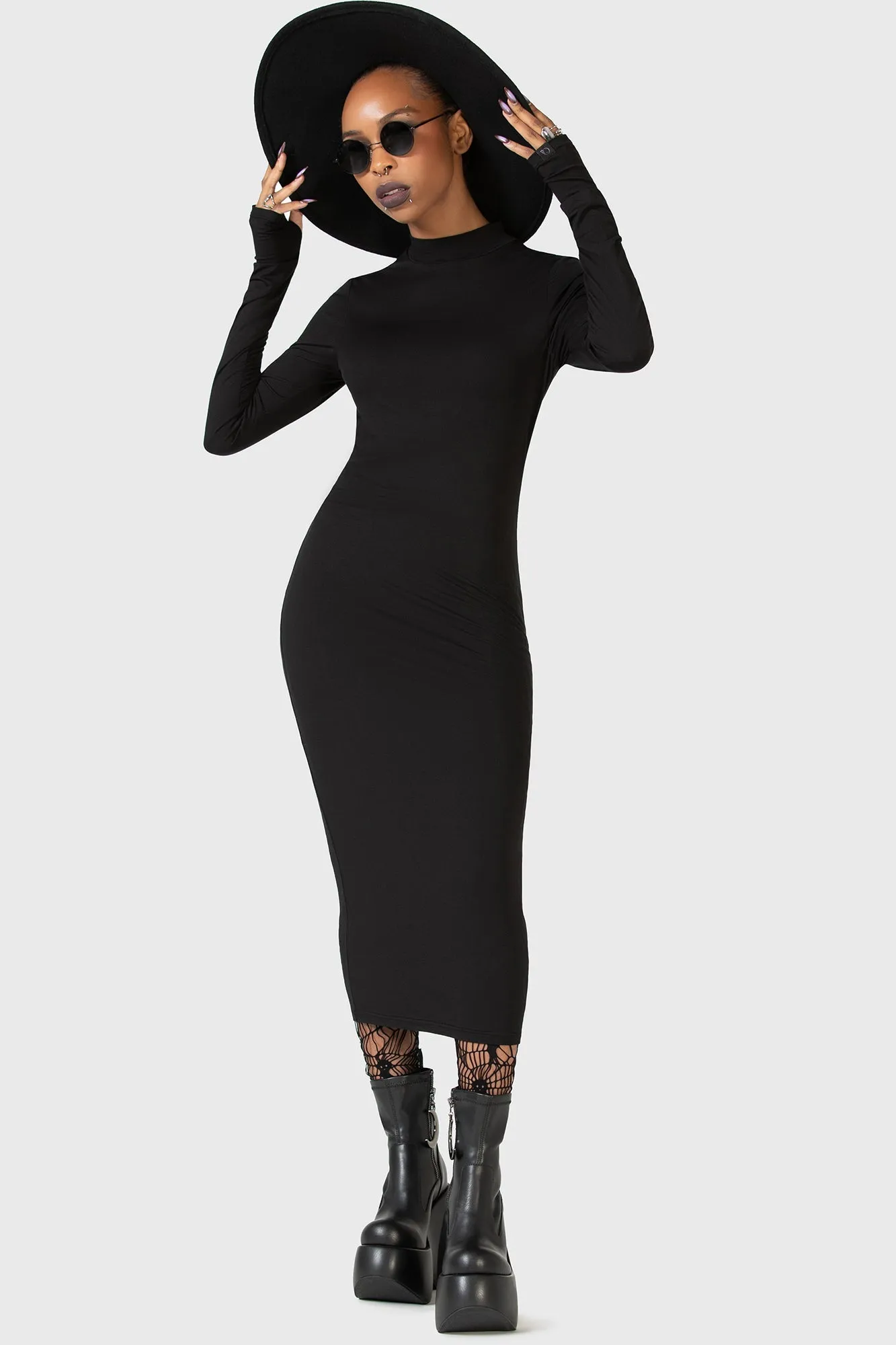 Flash Of Presence Midi Dress sold by Killstar product image thumbnail 3