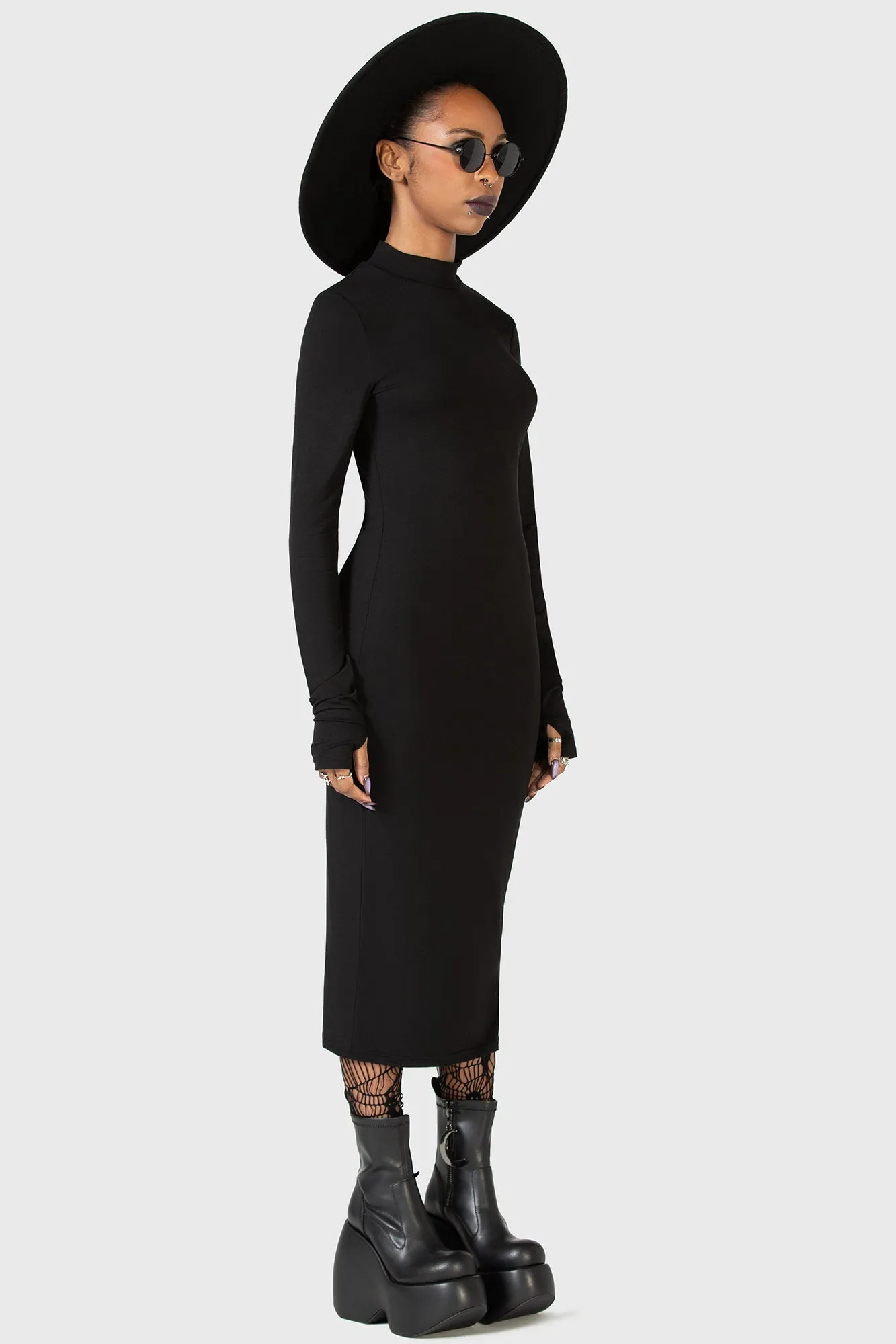 Flash Of Presence Midi Dress sold by Killstar product image thumbnail 4