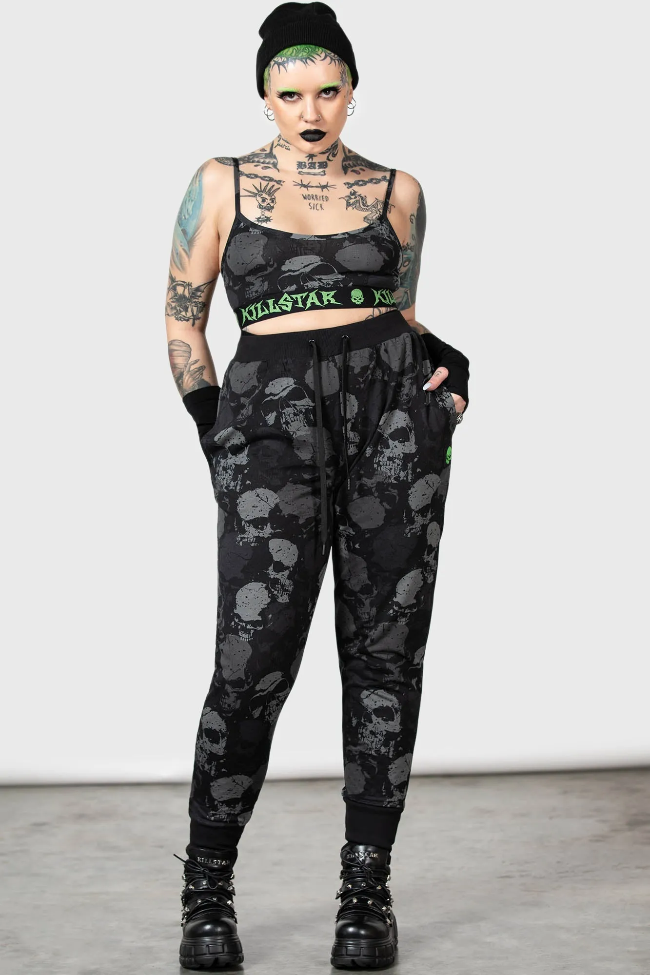Tzompantli Crop Top sold by Killstar product image thumbnail 3