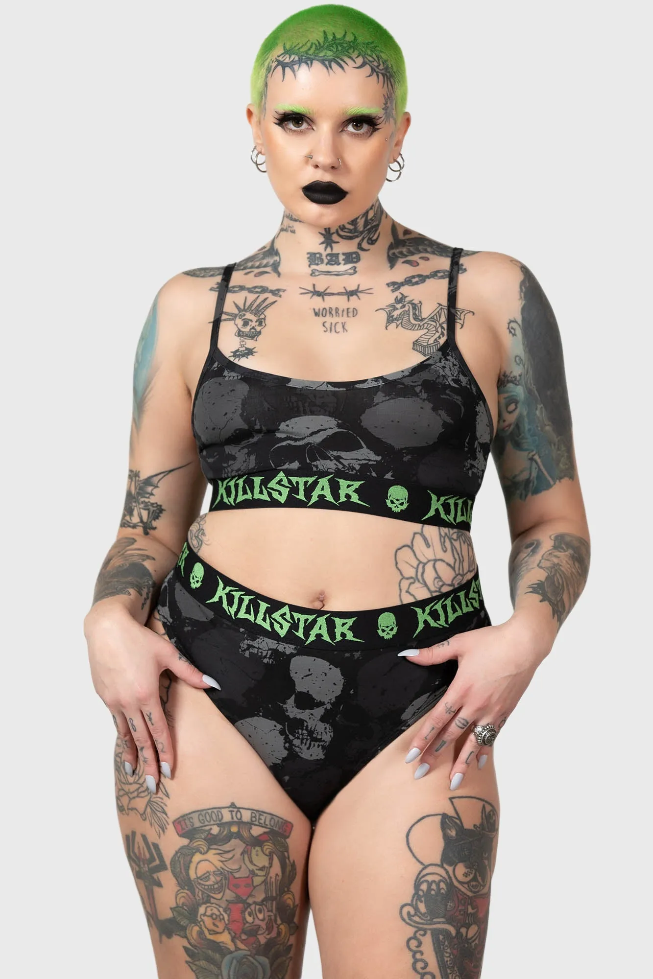 Tzompantli Crop Top sold by Killstar product image thumbnail 2