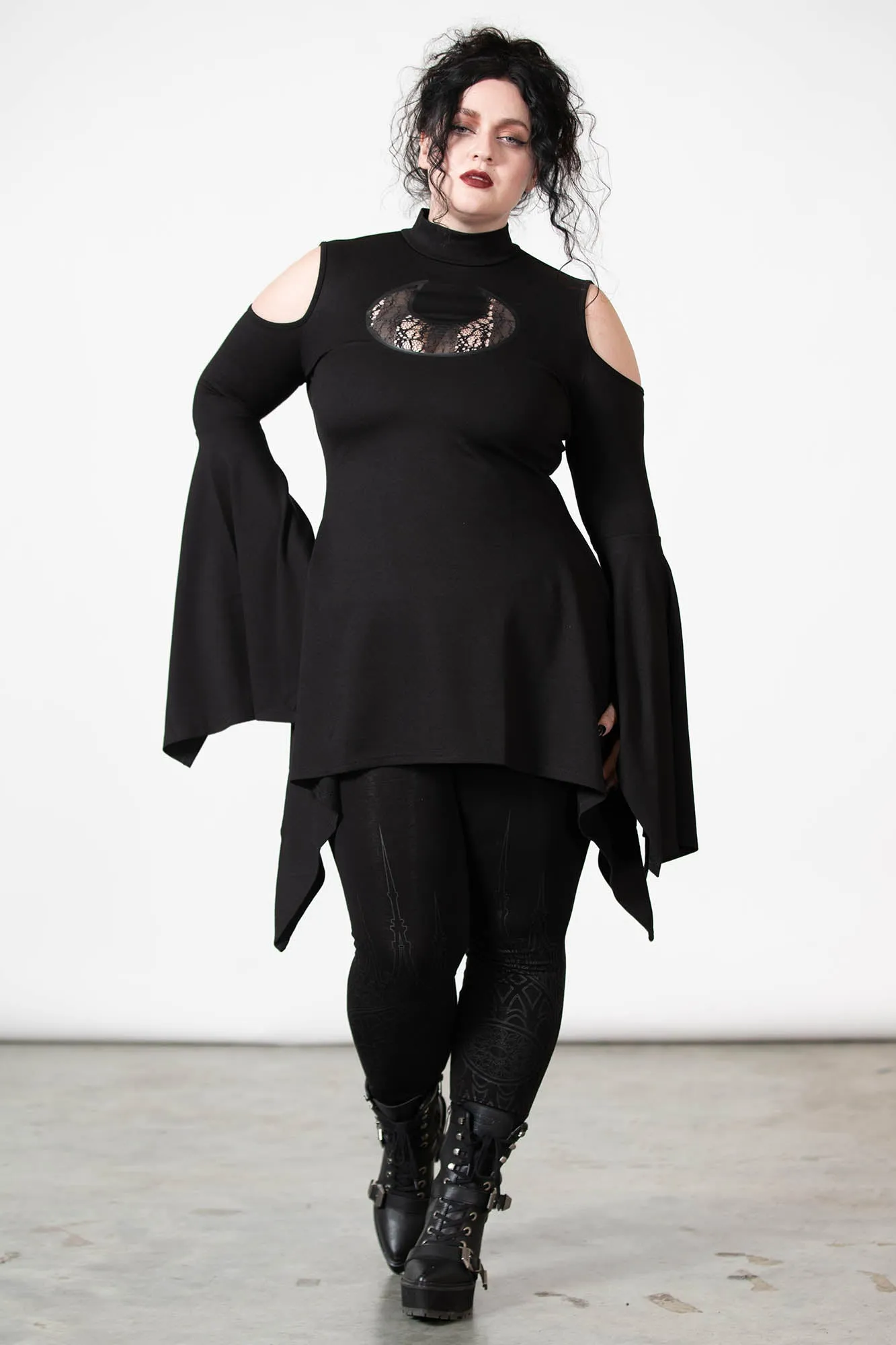 Moonshine Cold Shoulder Top sold by Killstar product image thumbnail 3