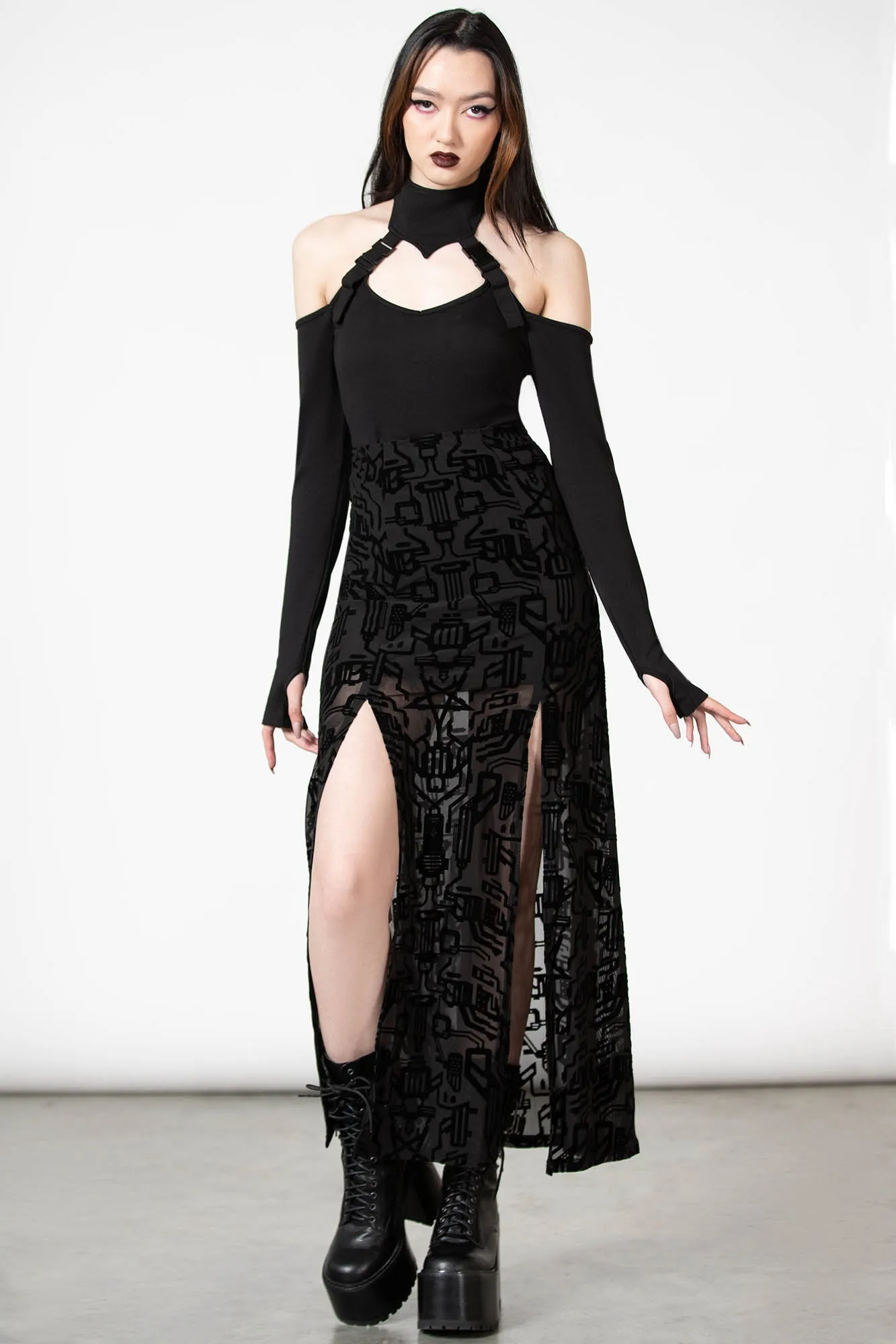 Oralia Cold Shoulder Top sold by Killstar product image thumbnail 3