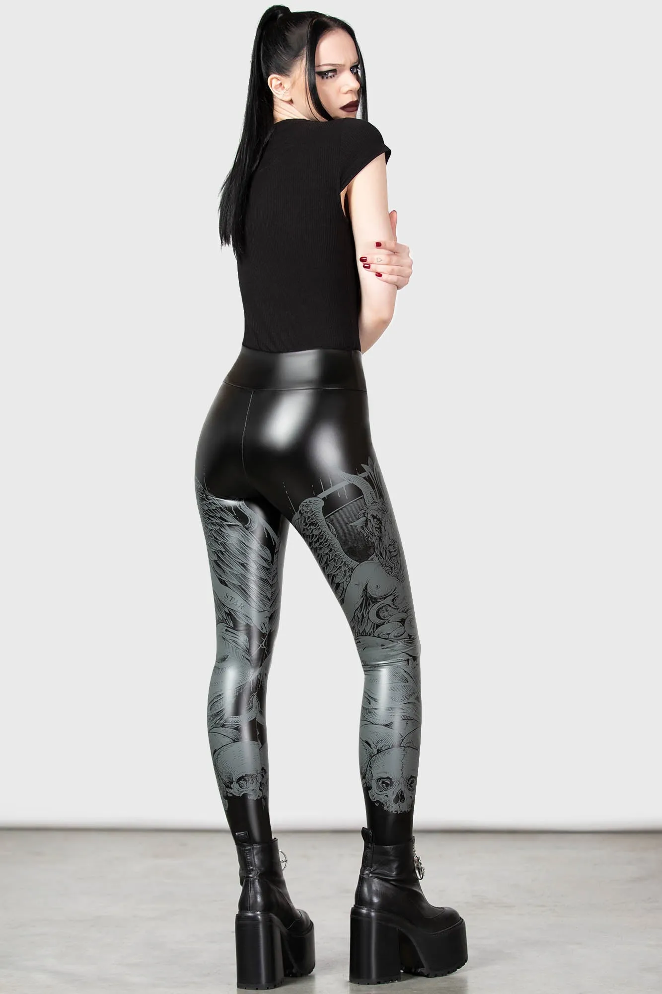Dark Forces Leggings sold by Killstar product image thumbnail 2