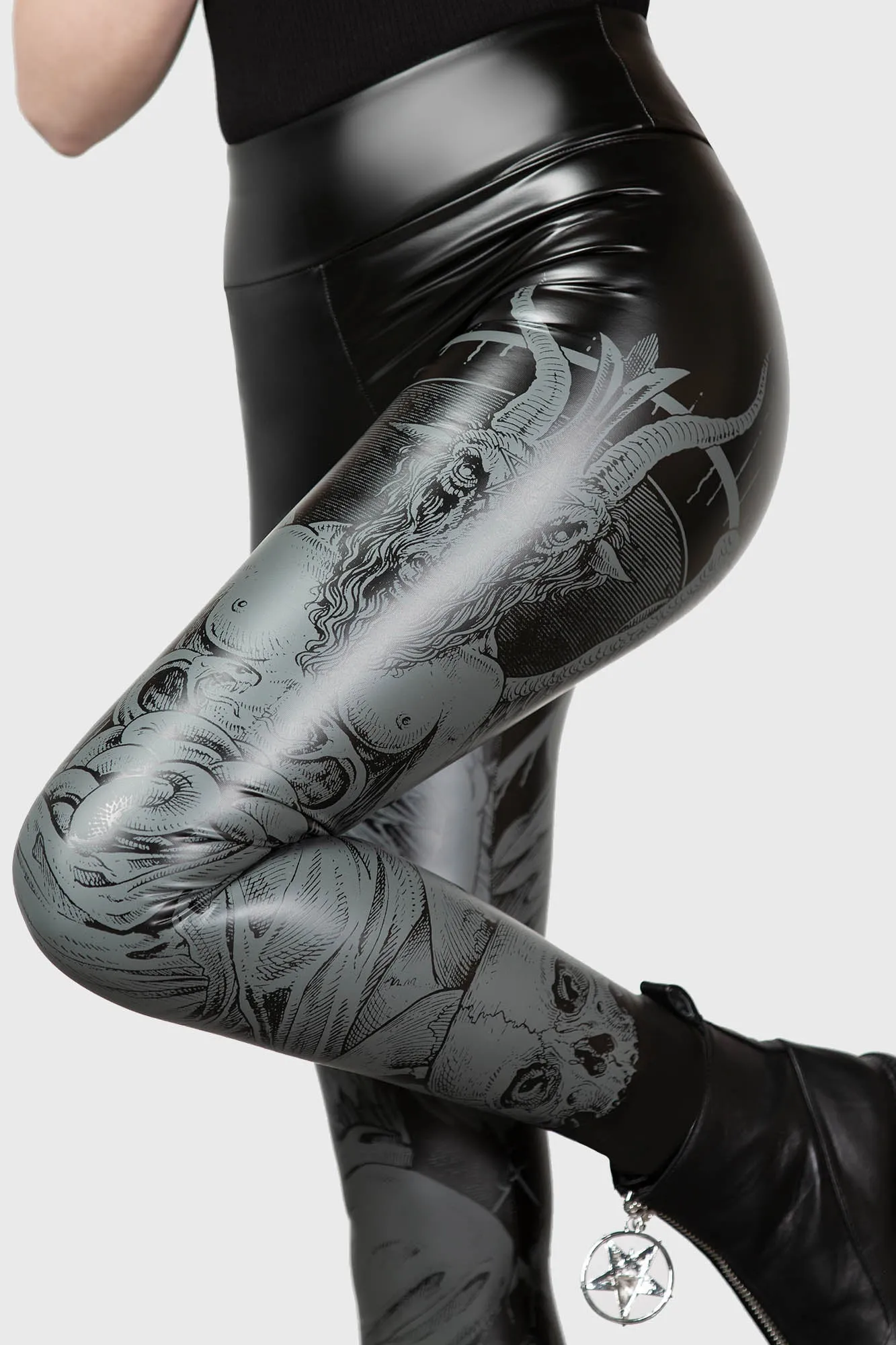 Dark Forces Leggings sold by Killstar