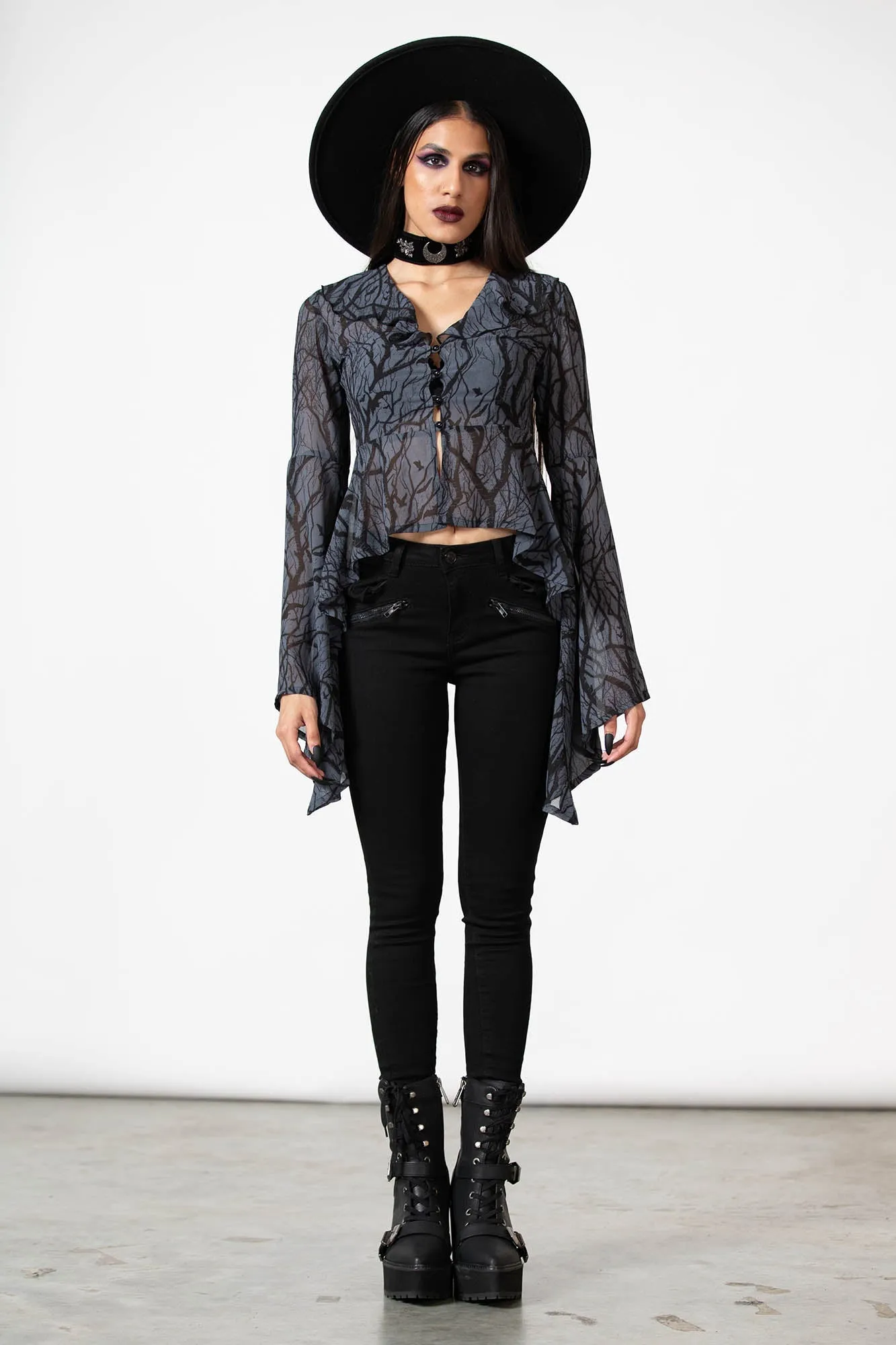 Spellcraft Long Sleeve Top sold by Killstar product image thumbnail 4