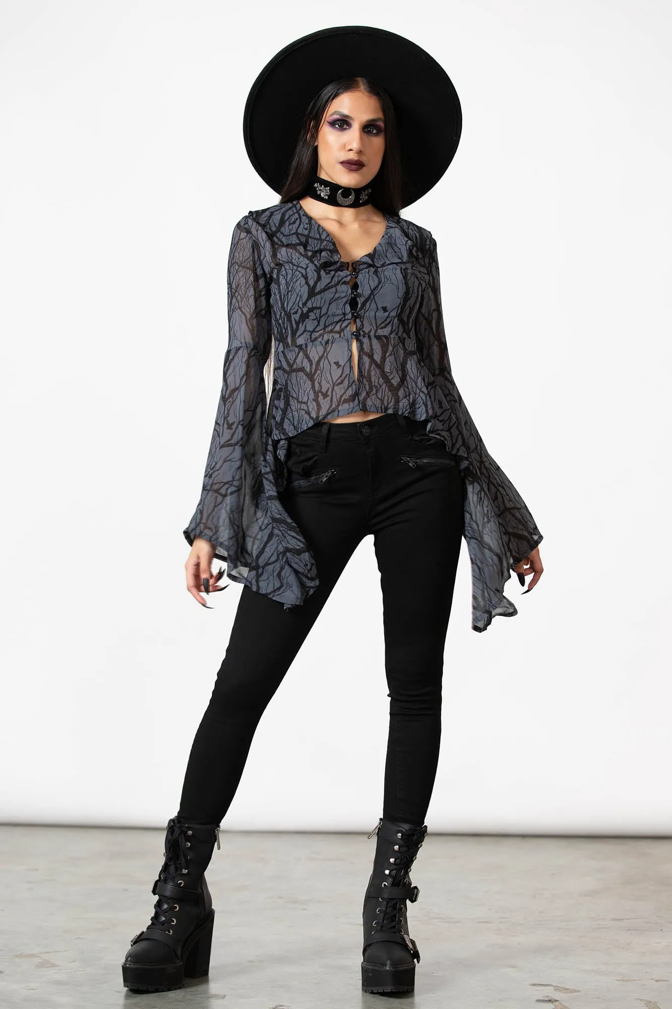 Spellcraft Long Sleeve Top sold by Killstar product image thumbnail 2