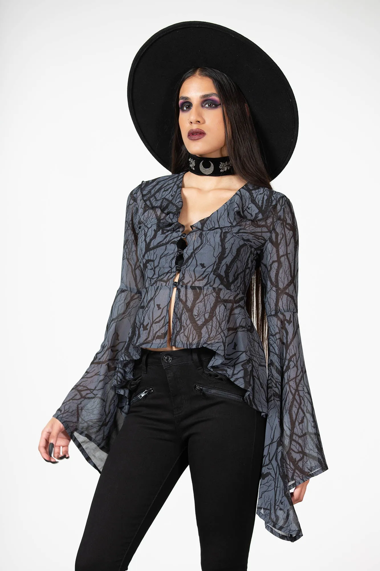 Spellcraft Long Sleeve Top sold by Killstar product image thumbnail 3