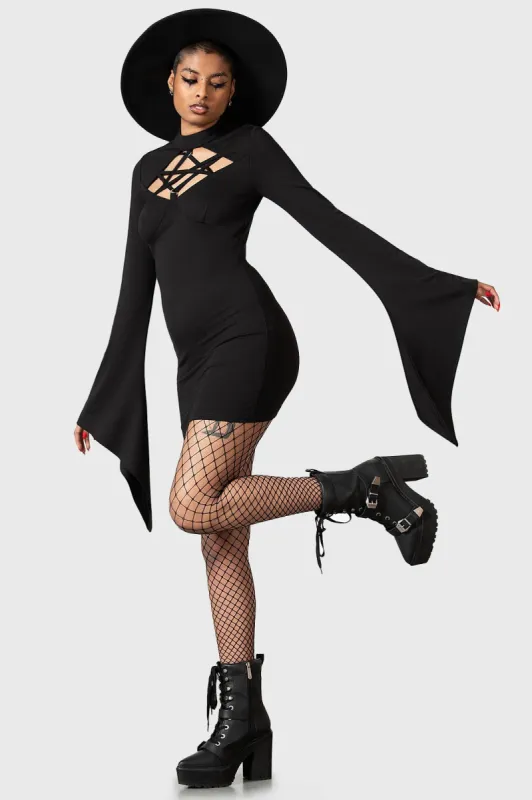 Witchural Long Sleeve Dress made by Killstar
