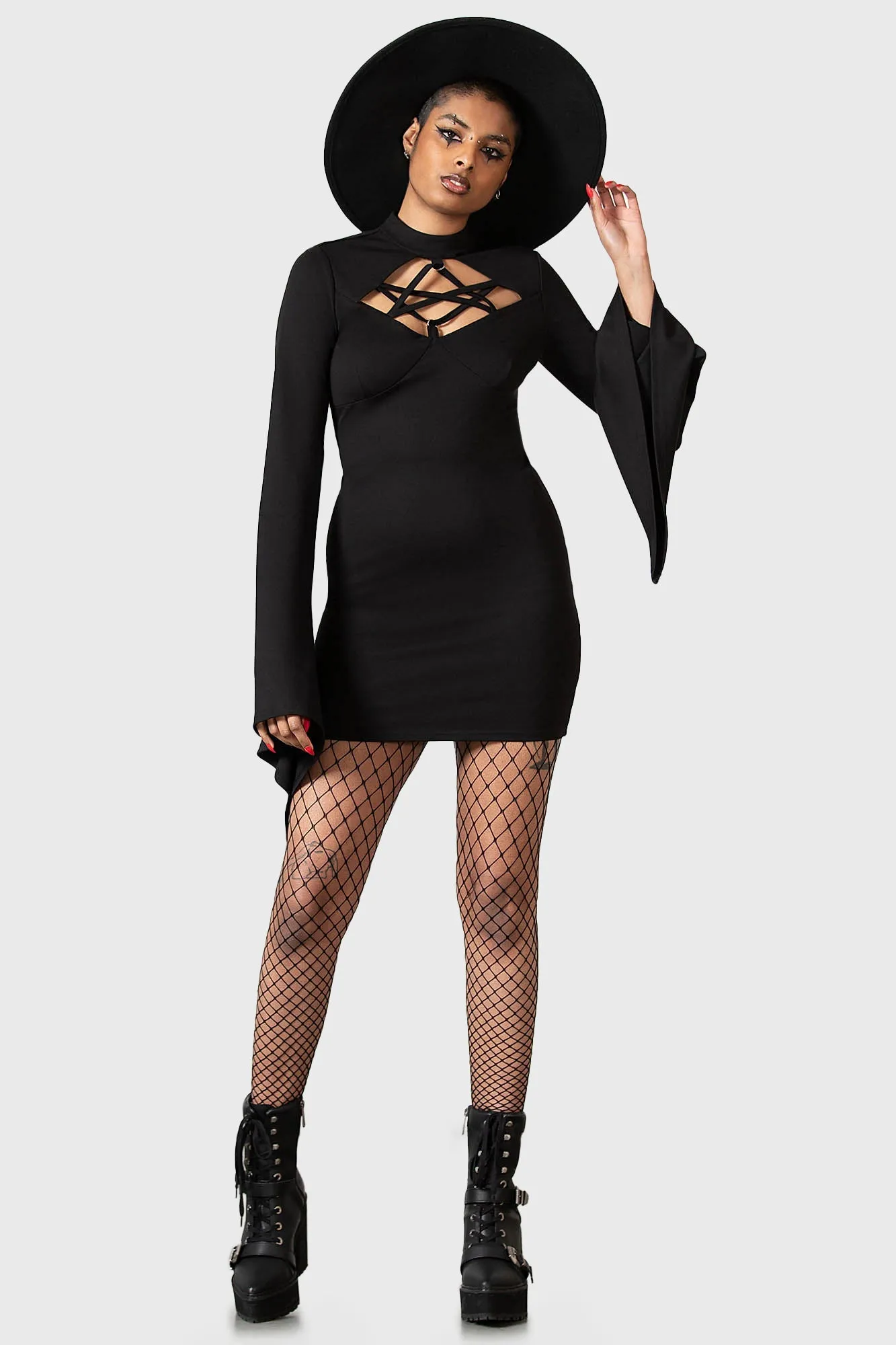 Witchural Long Sleeve Dress sold by Killstar product image thumbnail 2