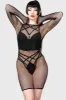 Nicole Fishnet Dress [B] sold by Killstar