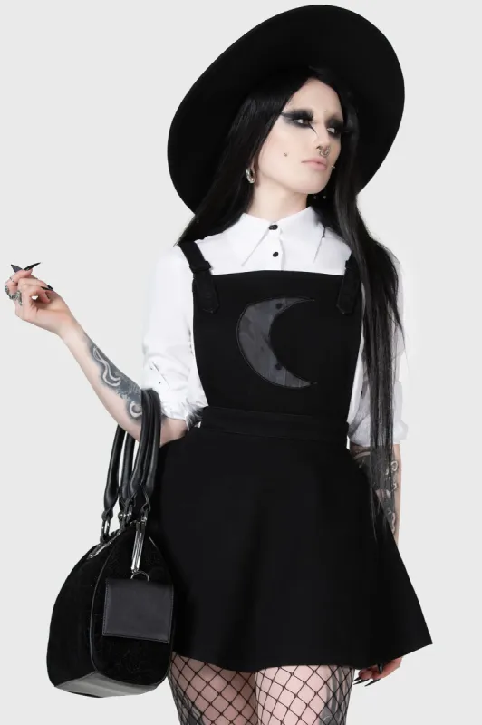 Luna Orb Pinafore Dress sold by Killstar