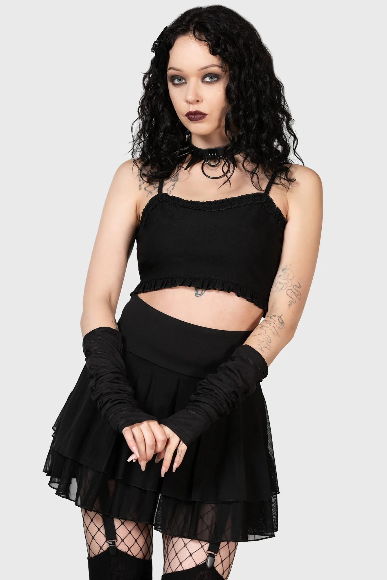 Ines Crop Top sold by Killstar