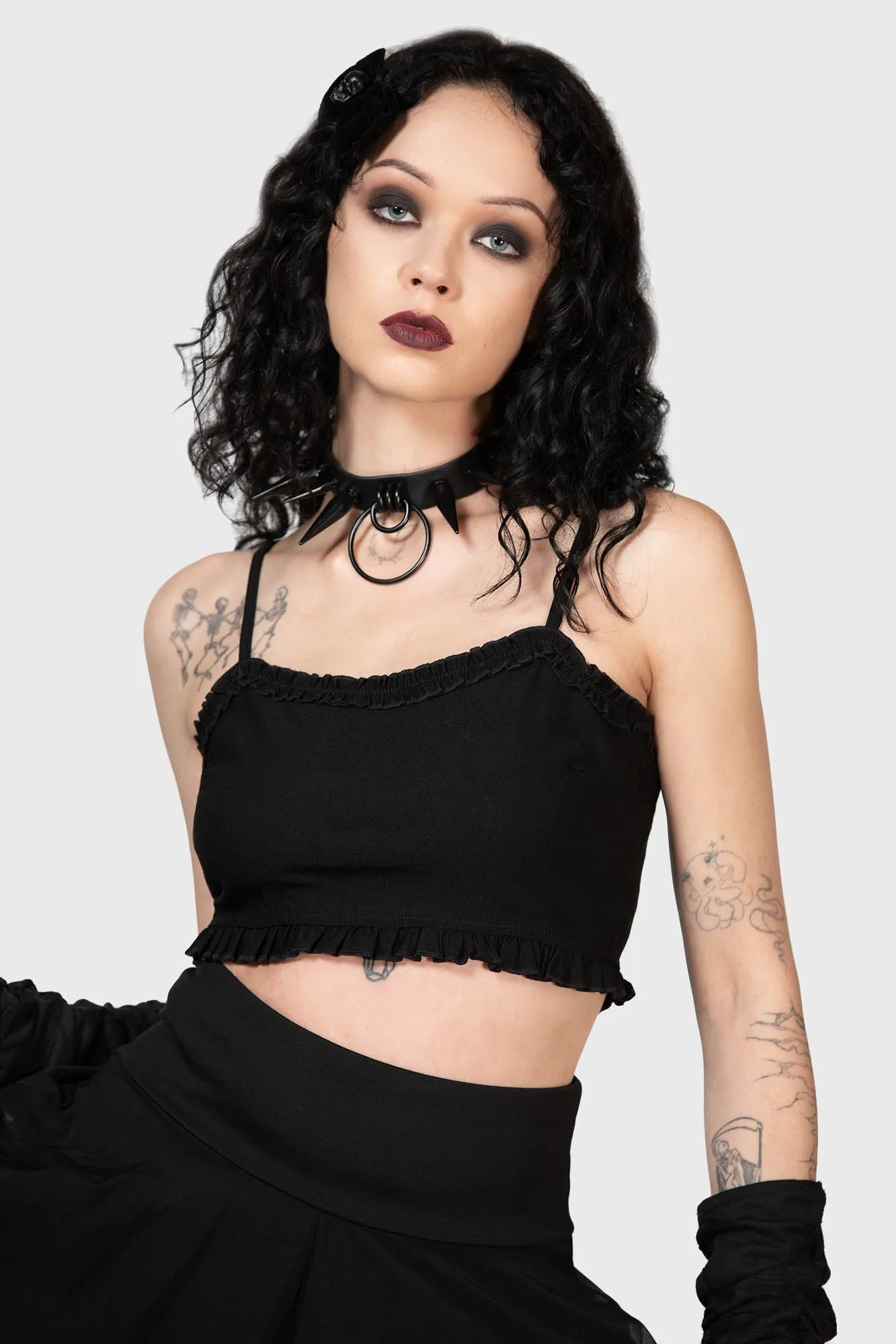 Ines Crop Top sold by Killstar product image thumbnail 2