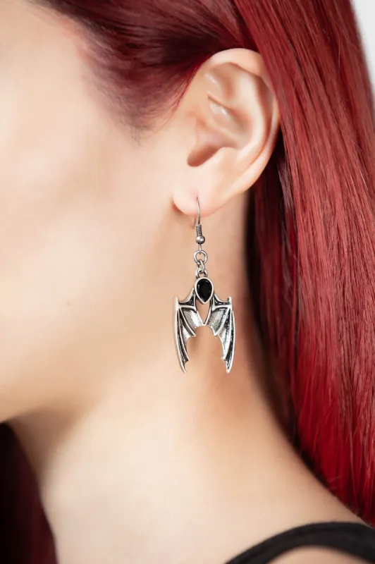 Demon Night Drop Earrings [B] - Resurrect sold by Killstar